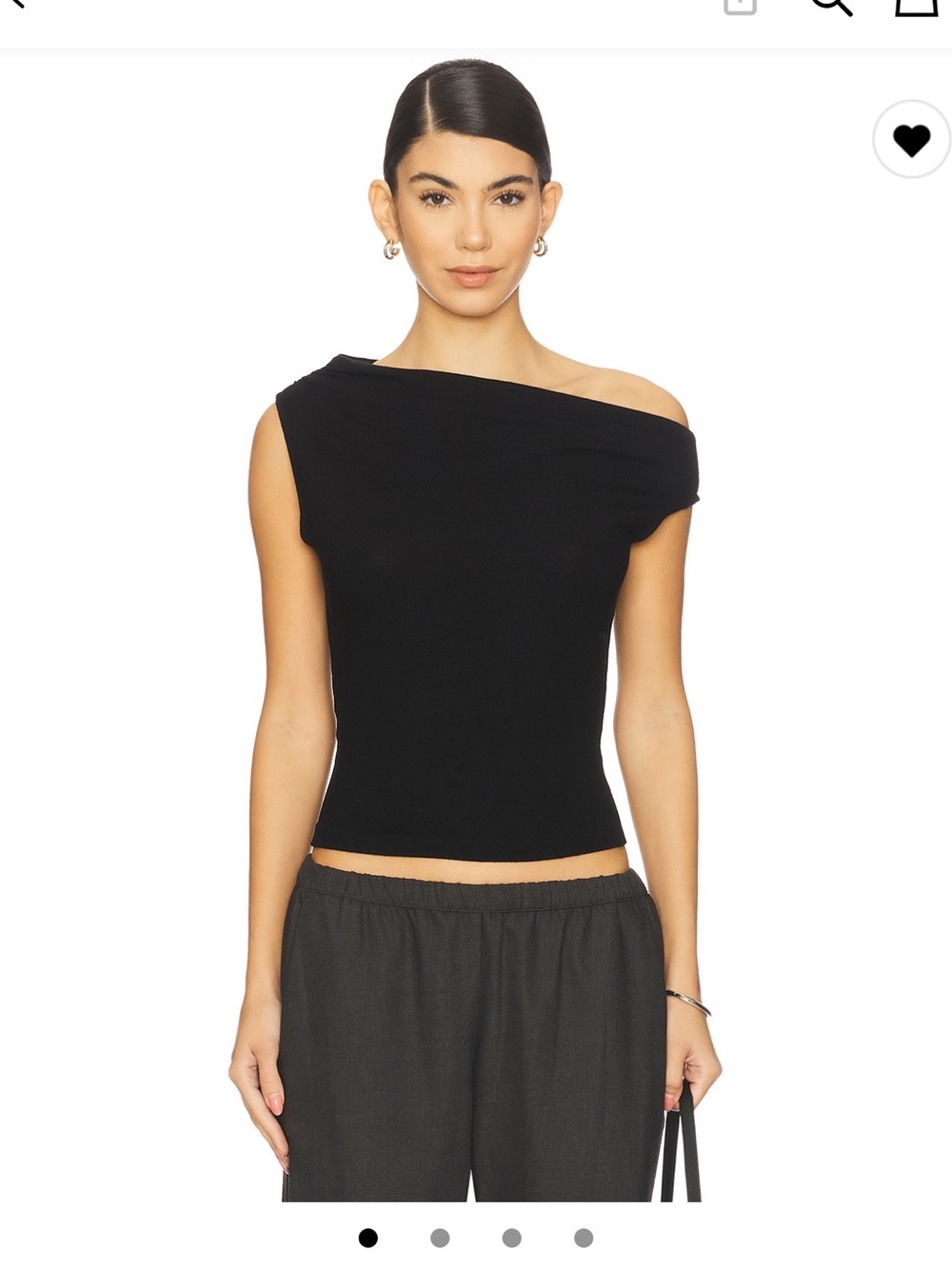 Leset Lauren asymmetrical shoulder top
